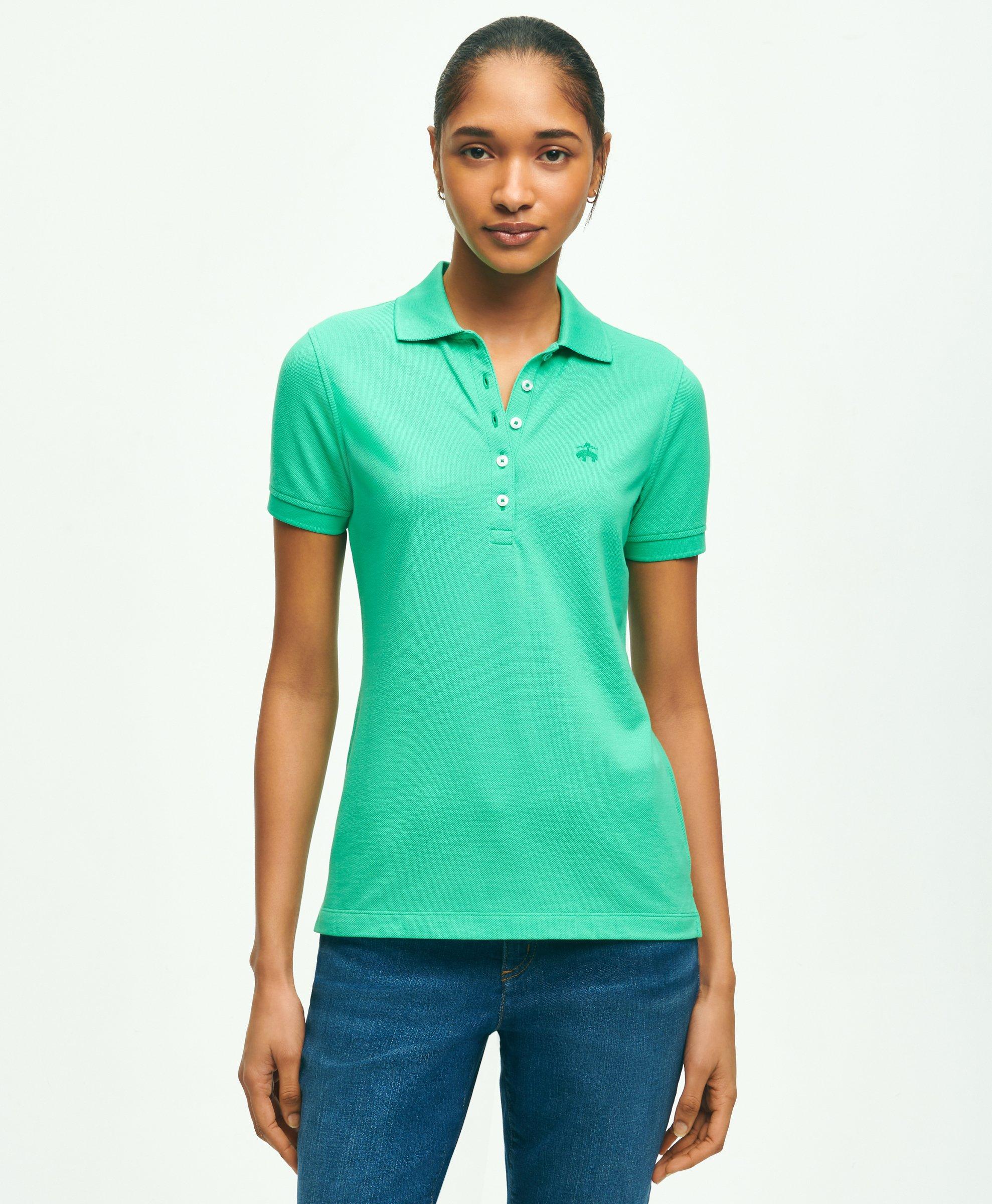 Brooks Brothers Supima Cotton Stretch Pique Polo Shirt | Green | Size Xl