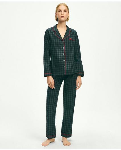 Cotton Flannel Black Watch Pajama Set