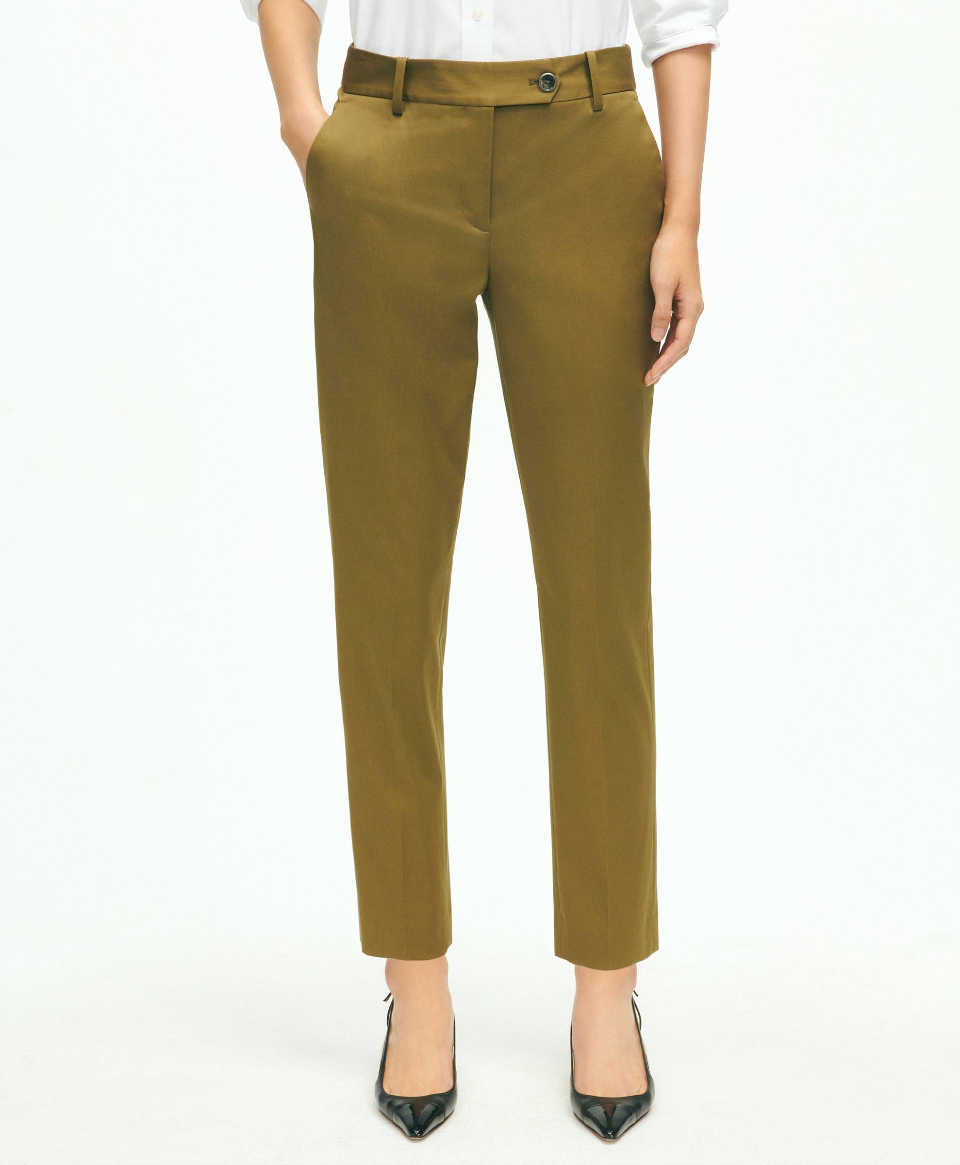 Banana Republic Slacks Sloan Fit Ankle Crop Side Zip Pullover