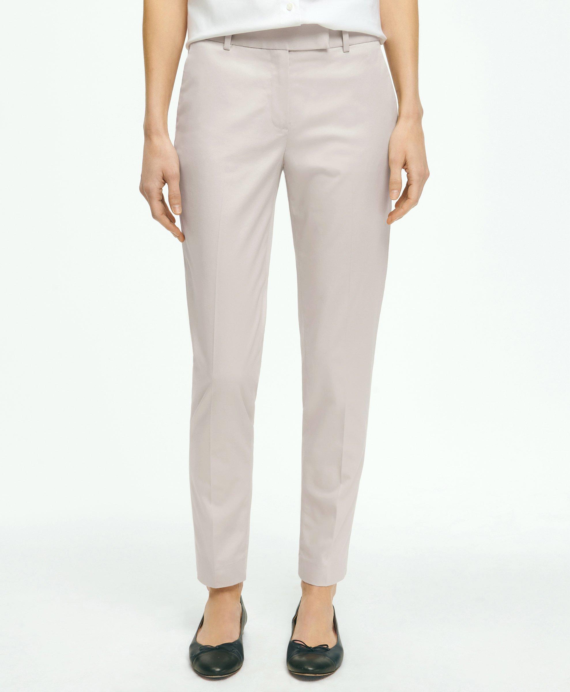 Stretch Cotton Chino Pant - Women - Beige