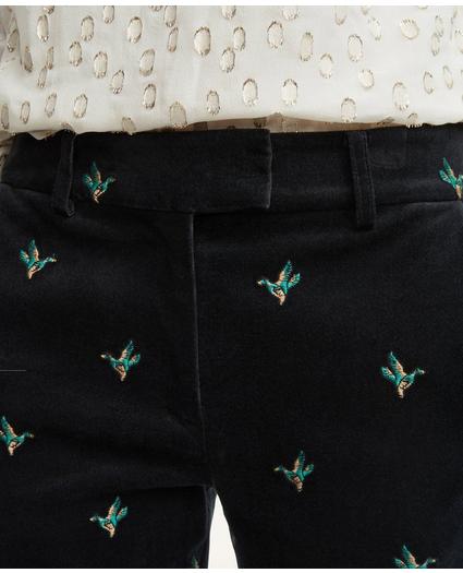 Velvet Duck Embroidered Pants