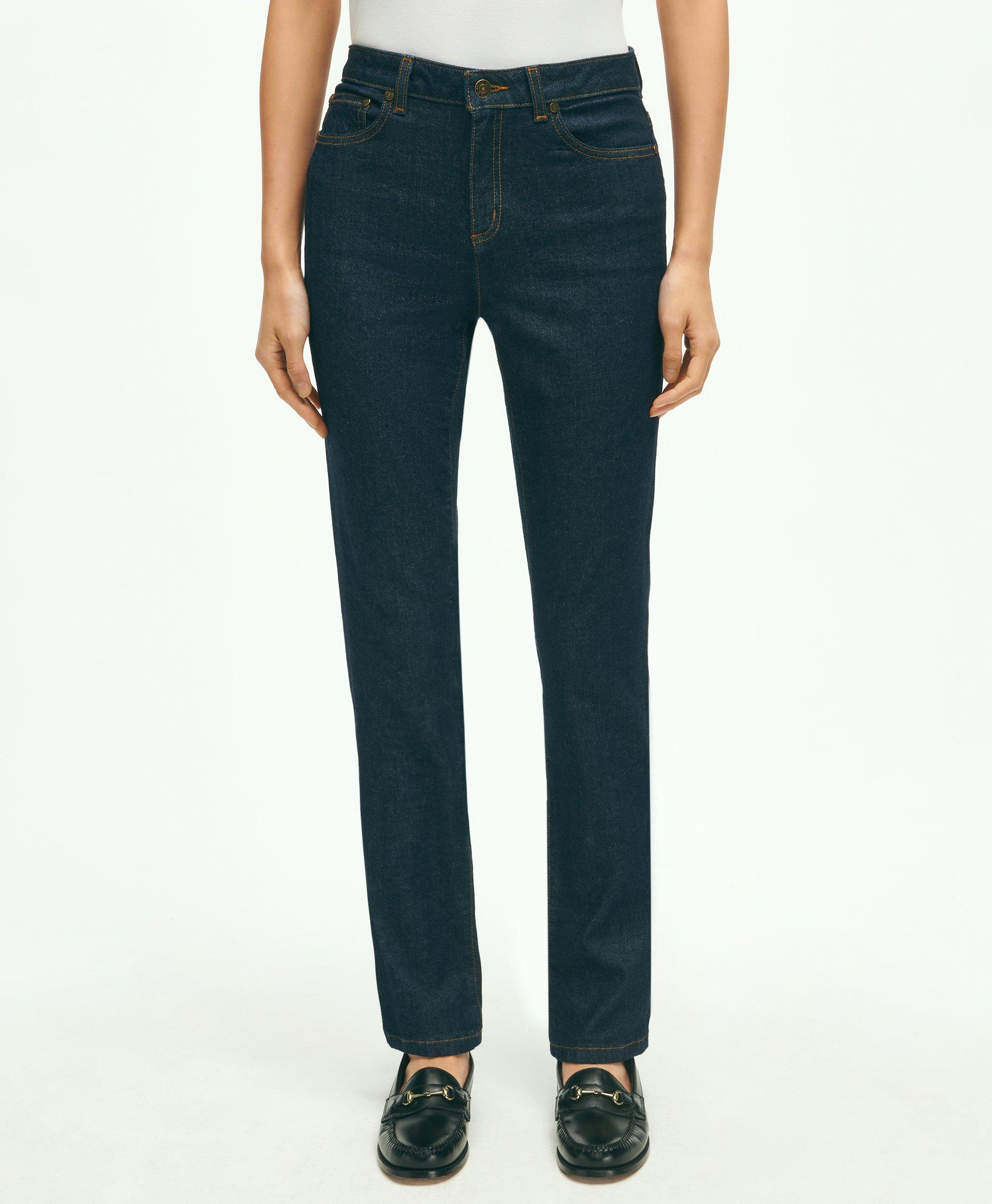 Cone Denim® High Rise Crop Straight Jeans