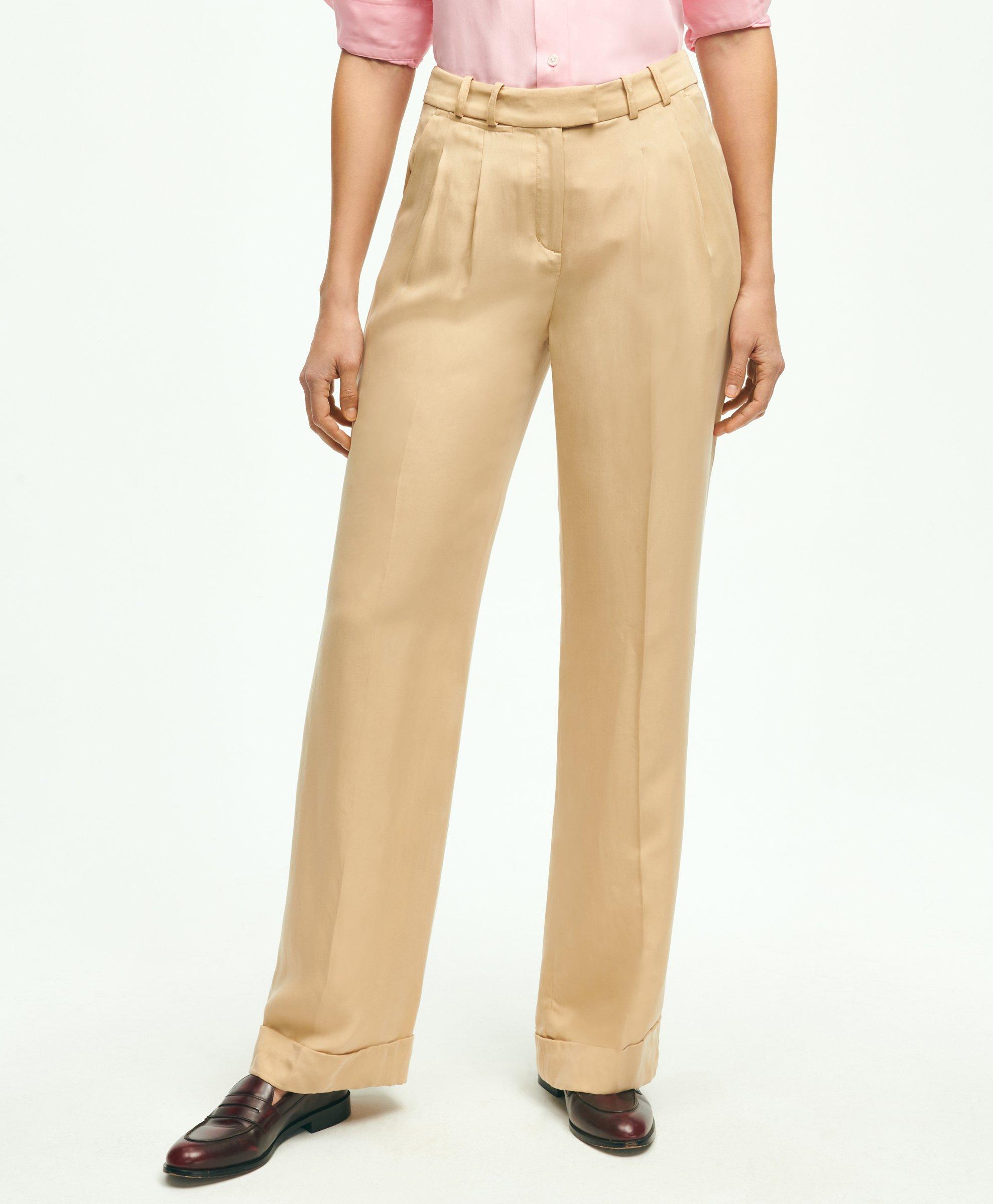 Brooks Brothers Soft Icons Trouser | Beige | Size 8
