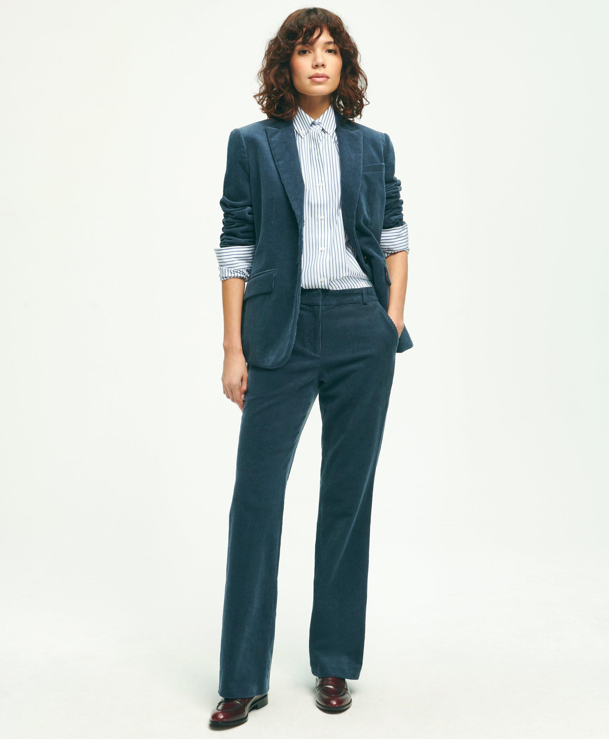 Cotton Wide-Wale Corduroy Trousers