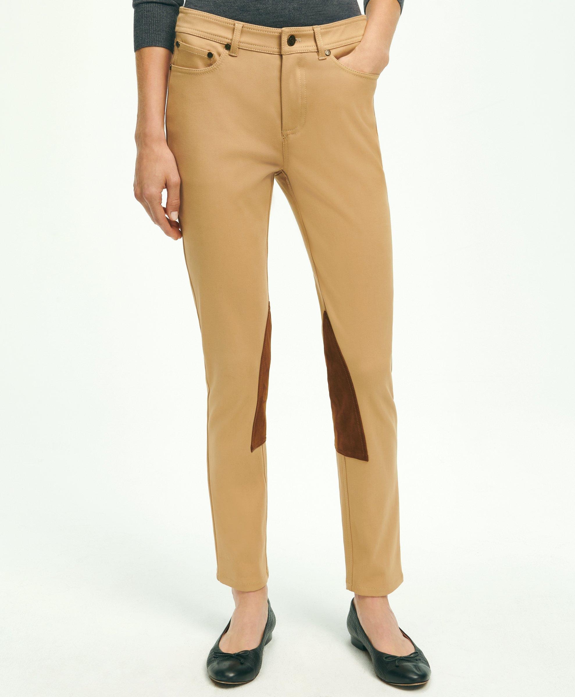 Brooks Brothers Cotton Blend 5-pocket Riding Pants | Tan | Size 6