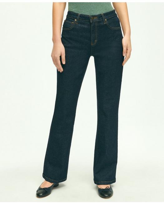 Brooks Brothers Stretch Cotton Bootcut Denim Jeans | Dark Denim | Size 6