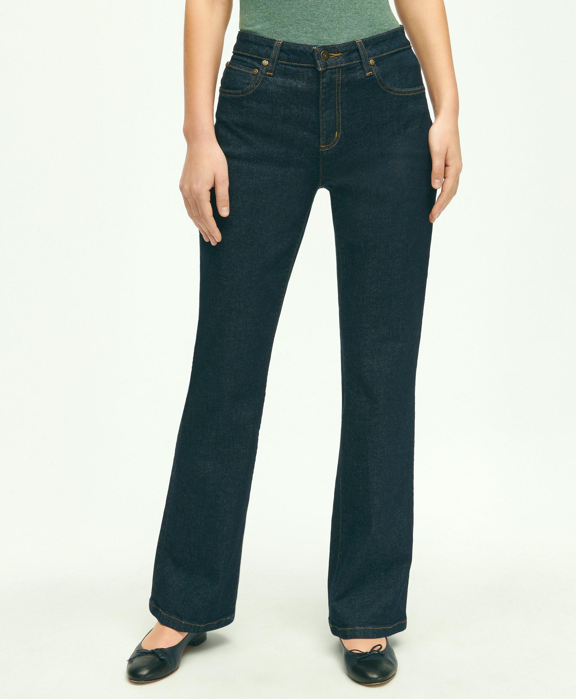 Brooks Brothers Stretch Cotton Bootcut Denim Jeans | Dark Denim | Size 4