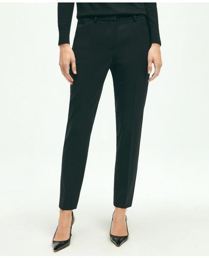 Stretch Wool Cropped Pants