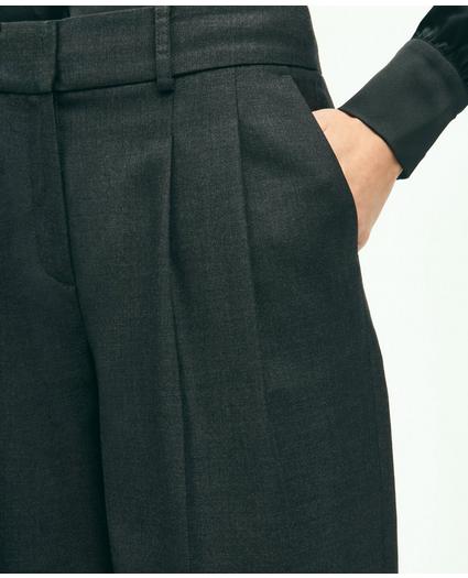 Wool Cashmere Wide Leg Trousers
