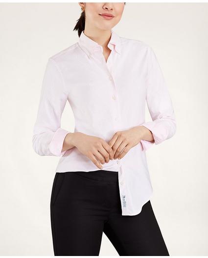 Classic-Fit Supima Cotton Oxford Stripe Button-Down Shirt