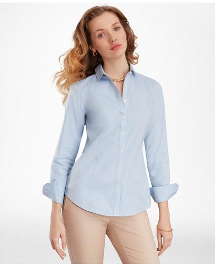 Non-Iron Tailored-Fit Stretch Supima Cotton Dress Shirt