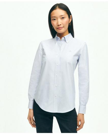 Classic-Fit Cotton Oxford Stripe Shirt