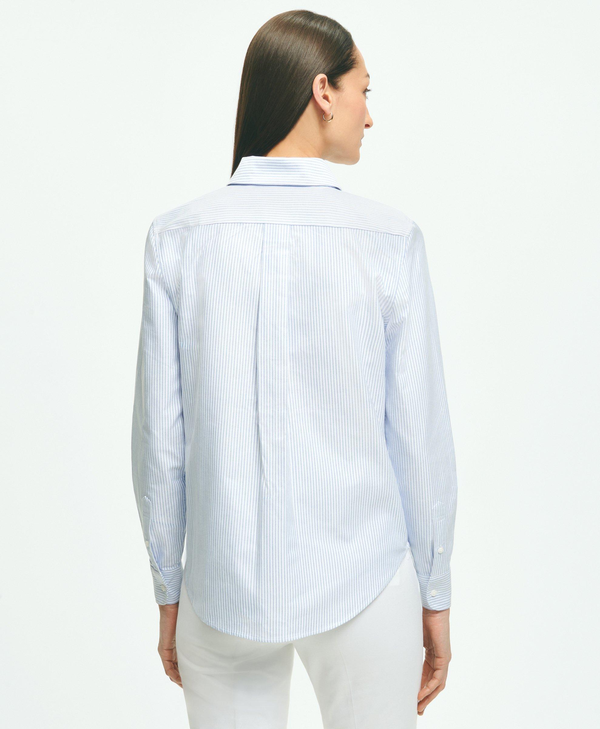 Brook Oxford Long Sleeve White Shirt