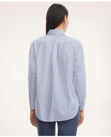 Relaxed Fit Stretch Cotton Poplin Shirt