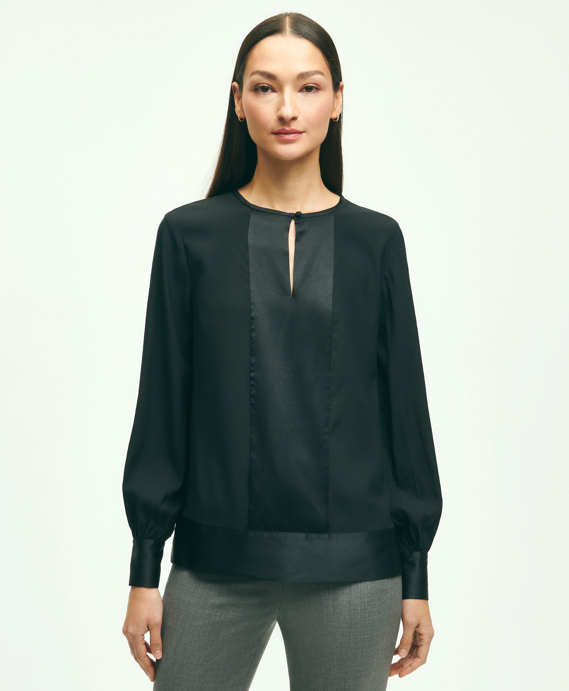 Black evening outlet blouse