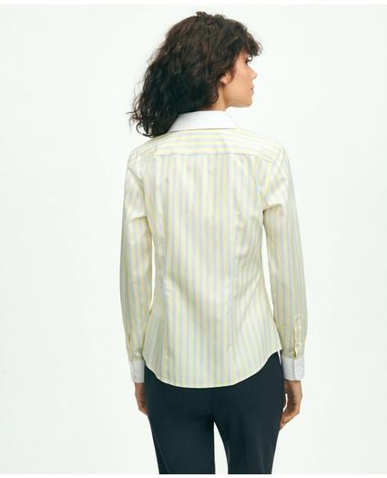 Fitted Supima Cotton Non-Iron Striped Shirt