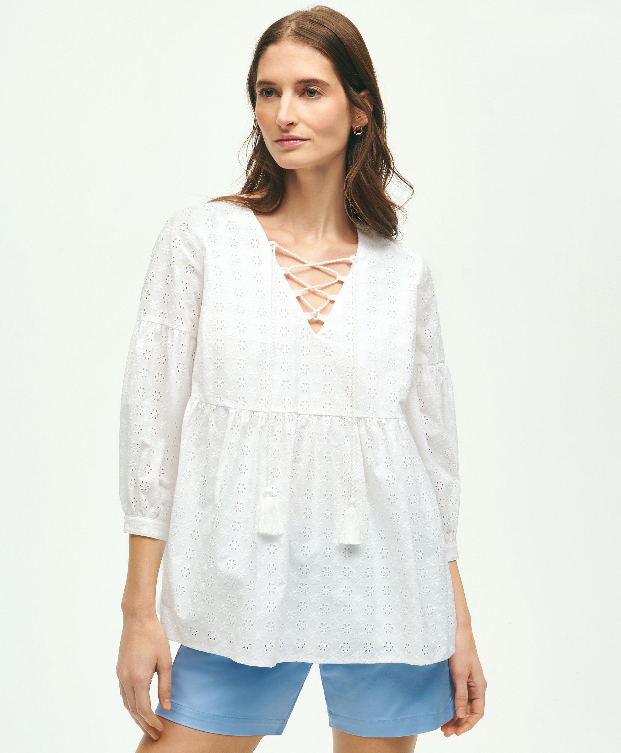 Women's Eyelet Tops