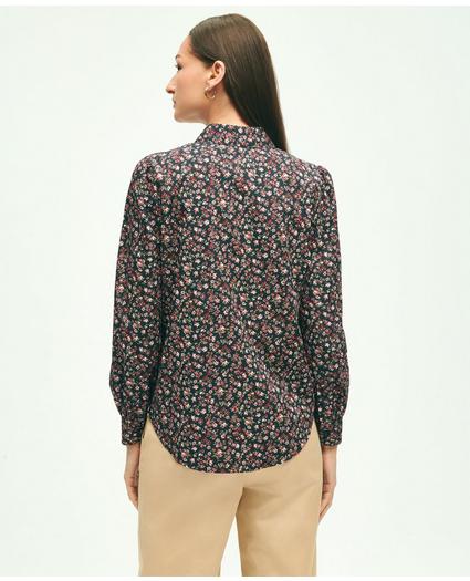 Cotton Poplin Floral Shirt