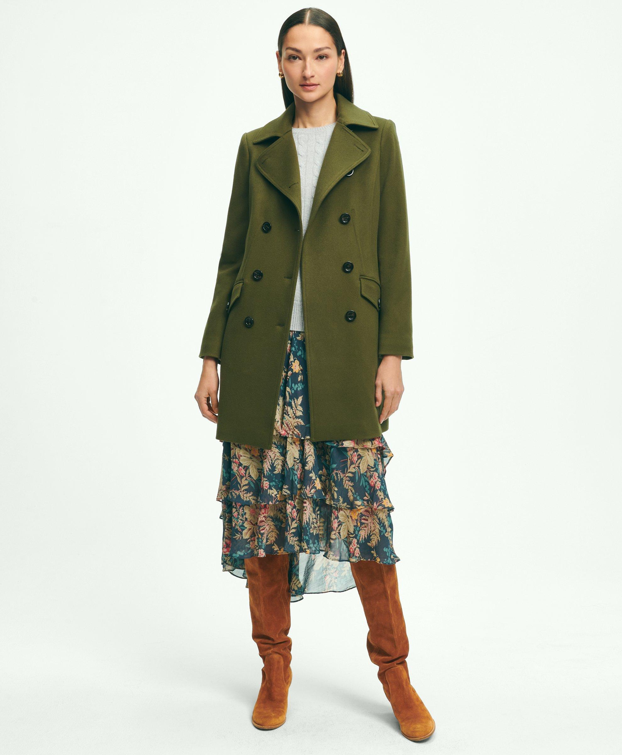 Wool Pea Coats For Women Brooks Brothers