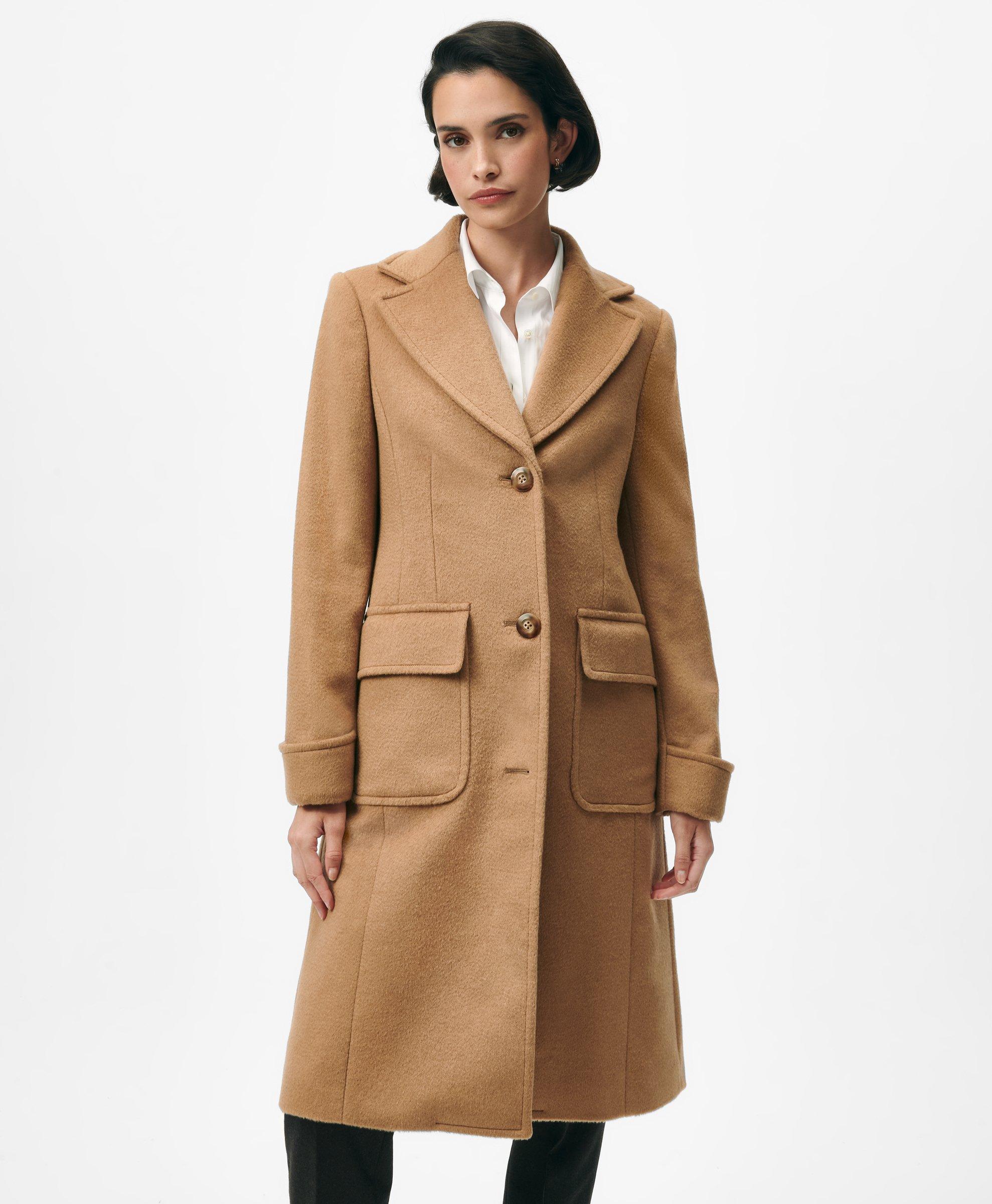 Camel Lapel Coat Brooks Brothers