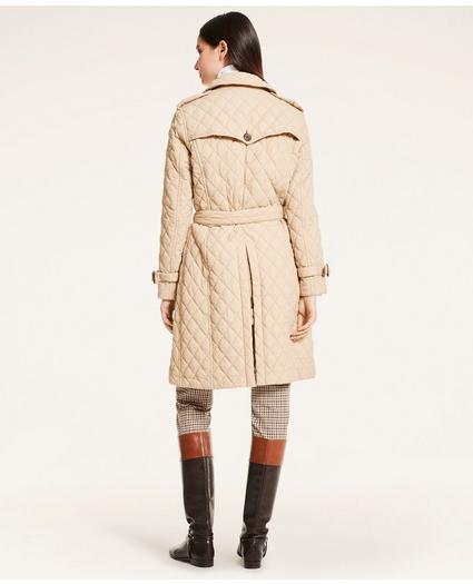 Quilted Taffeta Trench Coat