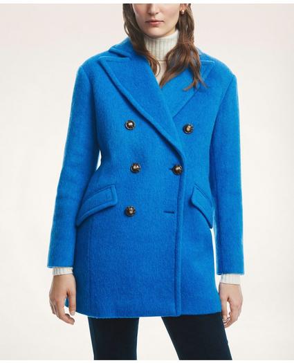 Wool Mohair Blend Double-Breasted Coat