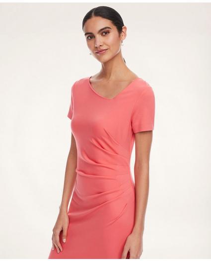Ponte Knit Ruched Dress
