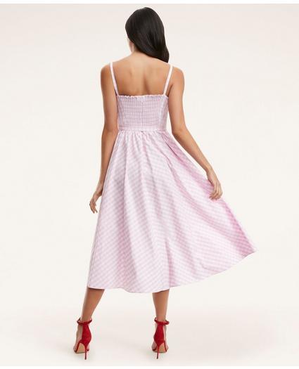 Cotton Belted Gingham Dress
