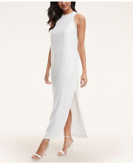 Iridescent Sequin Sleeveless Dress