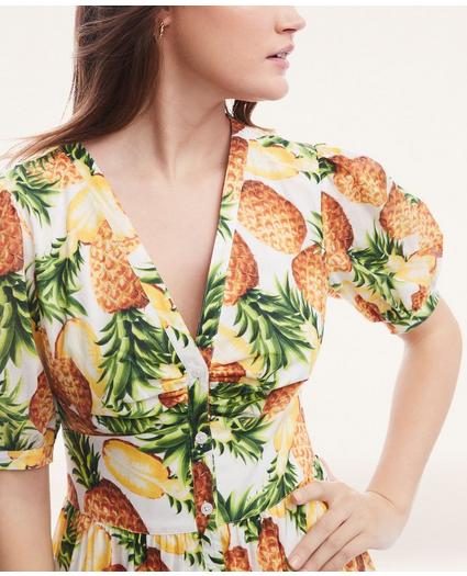 Cotton Pineapple Print Dress
