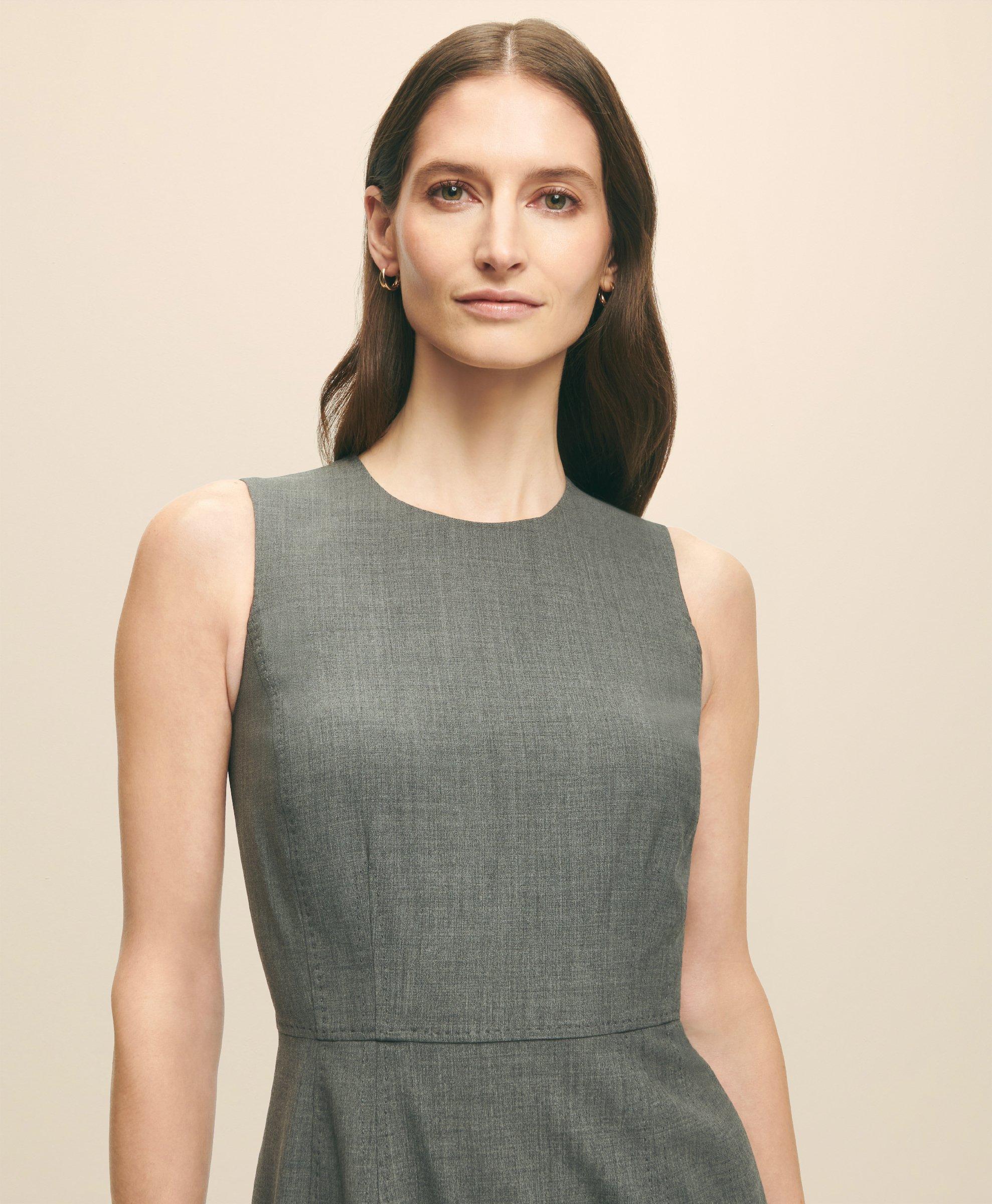 Gray Sheath Dresses Brooks Brothers