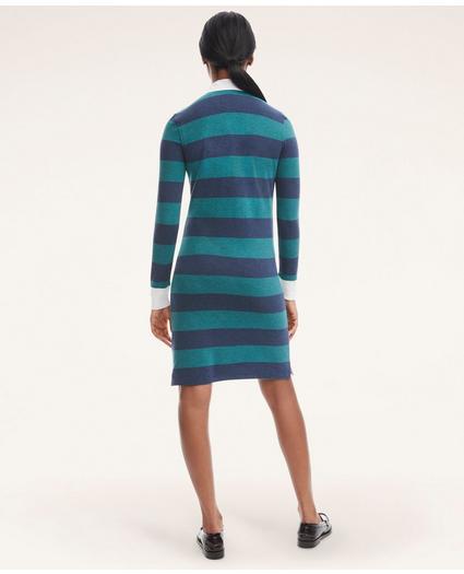 Cotton Pique Rugby Stripe Dress