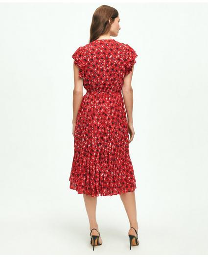 Chiffon Poppy Print Dress