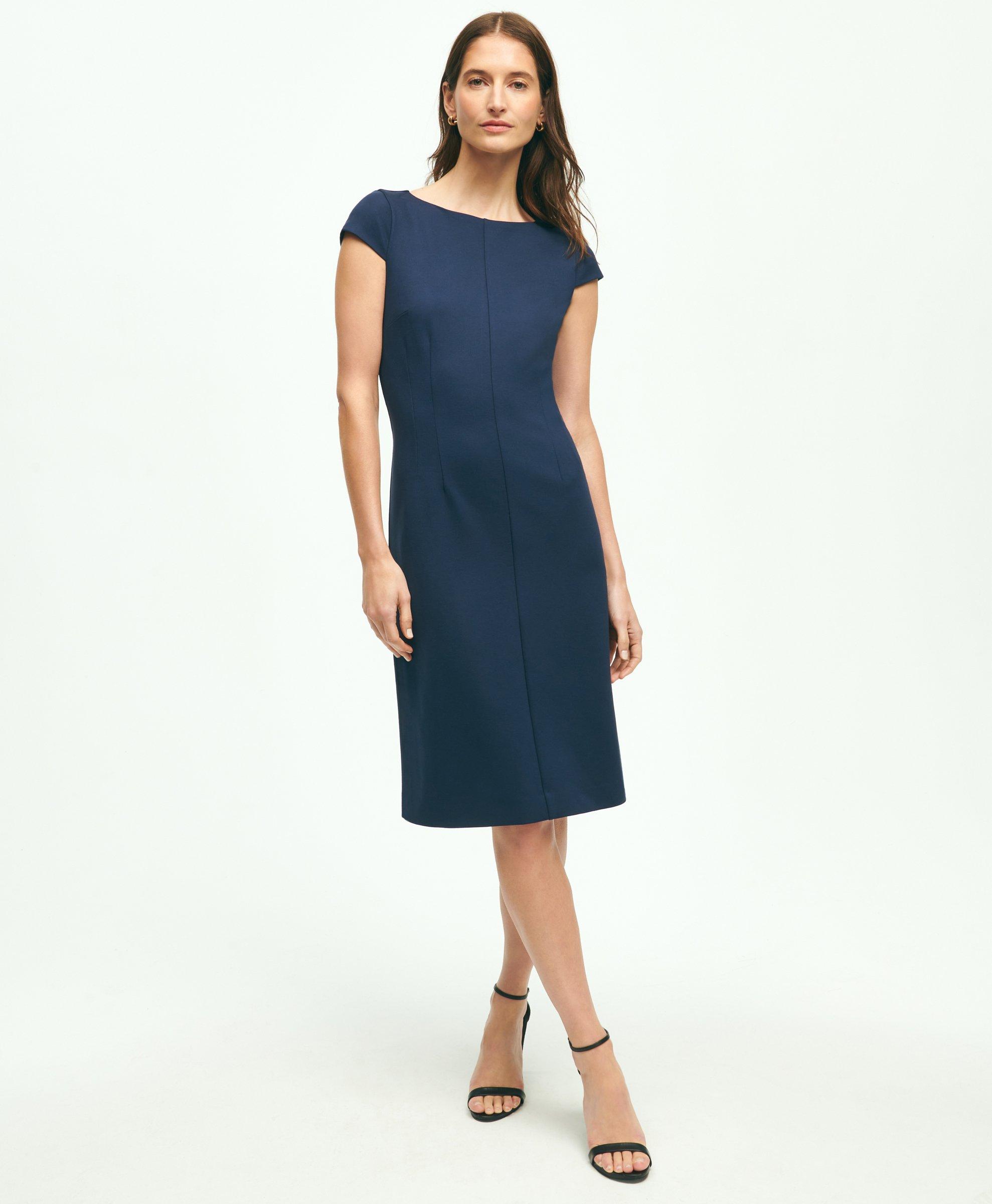 blue dress for baby girl Branded Brooks Brothers Double-Knit 1/4-Zip BB18206 Night Navy