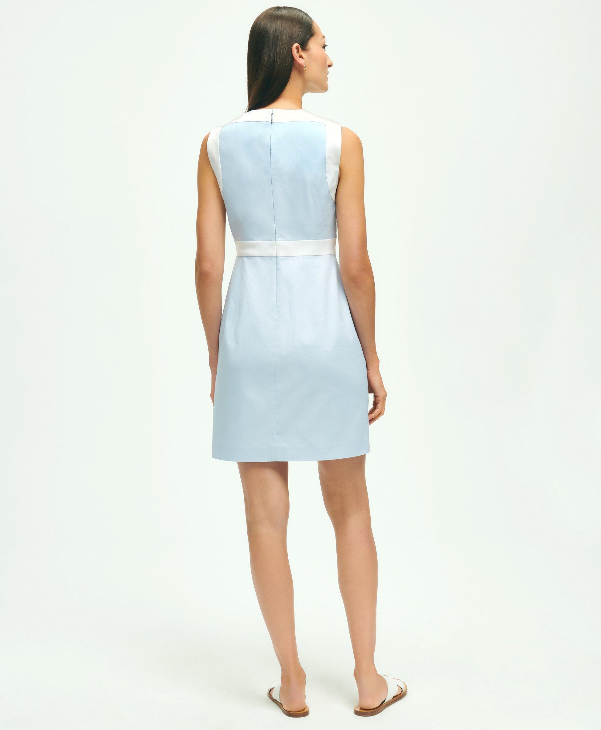 brooks brothers white dress