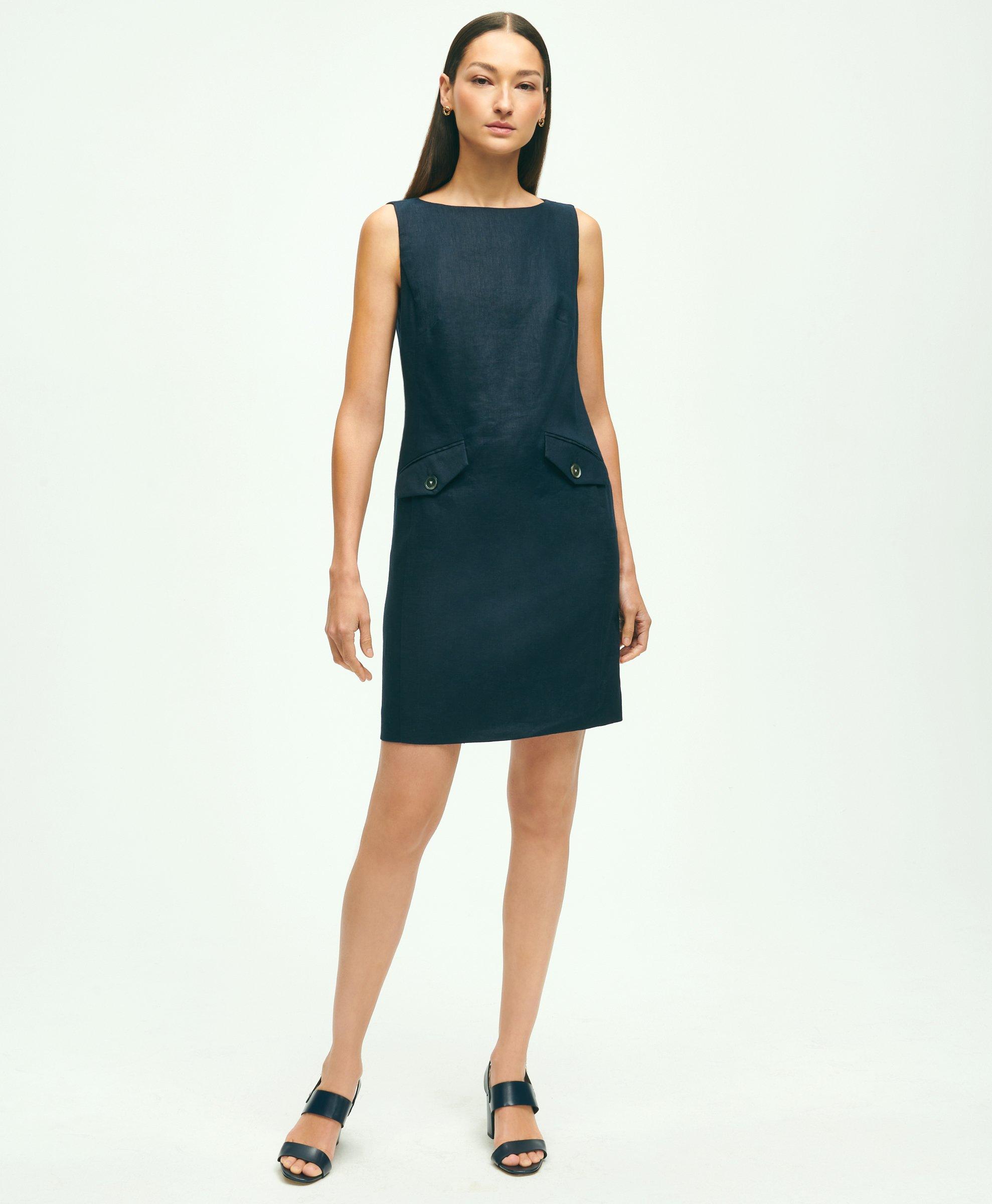 Brooks brothers outlet linen dress