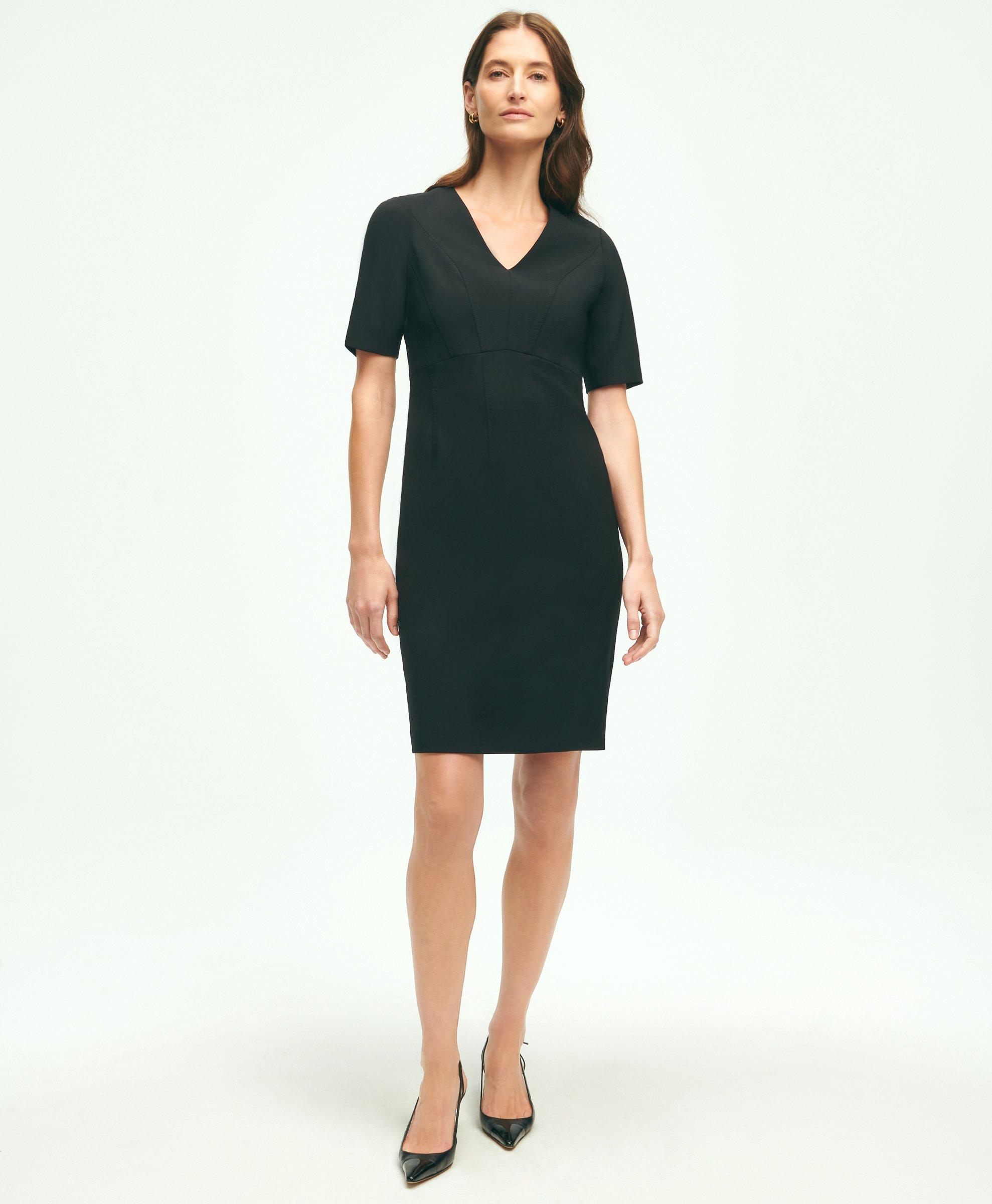 black sheath dress