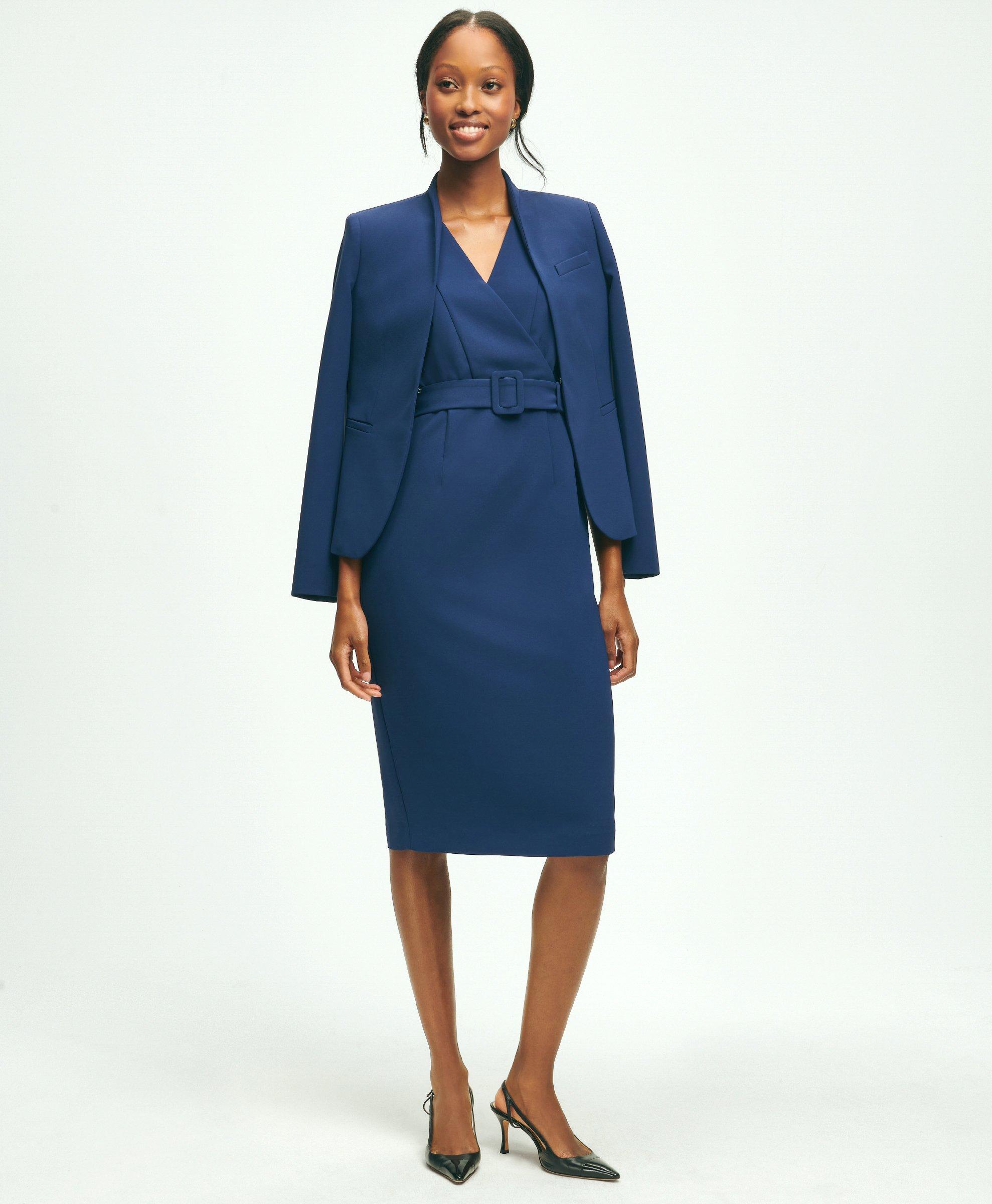 Dark blue sheath dress hotsell