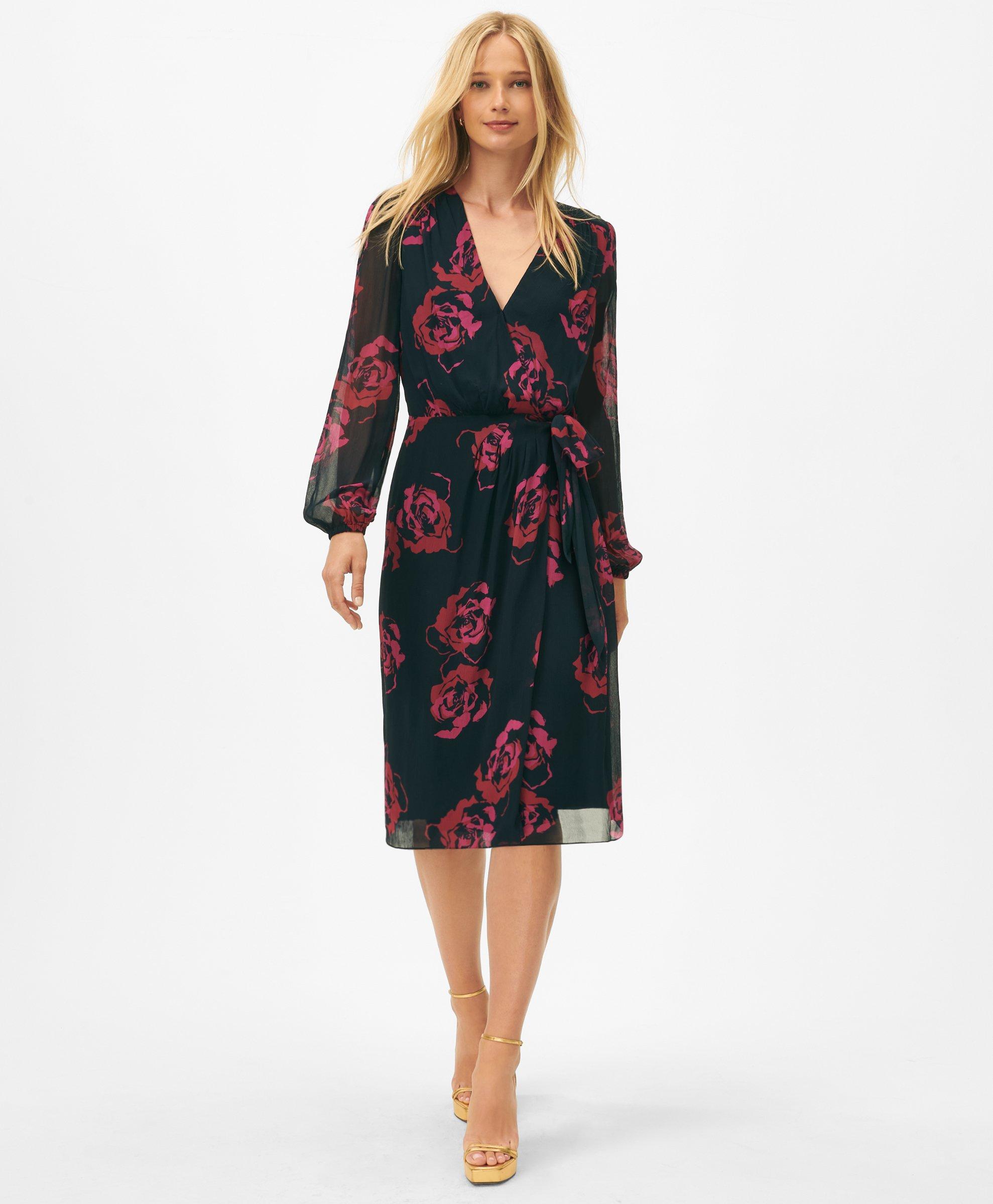 Women s Petite Floral Dresses Brooks Brothers