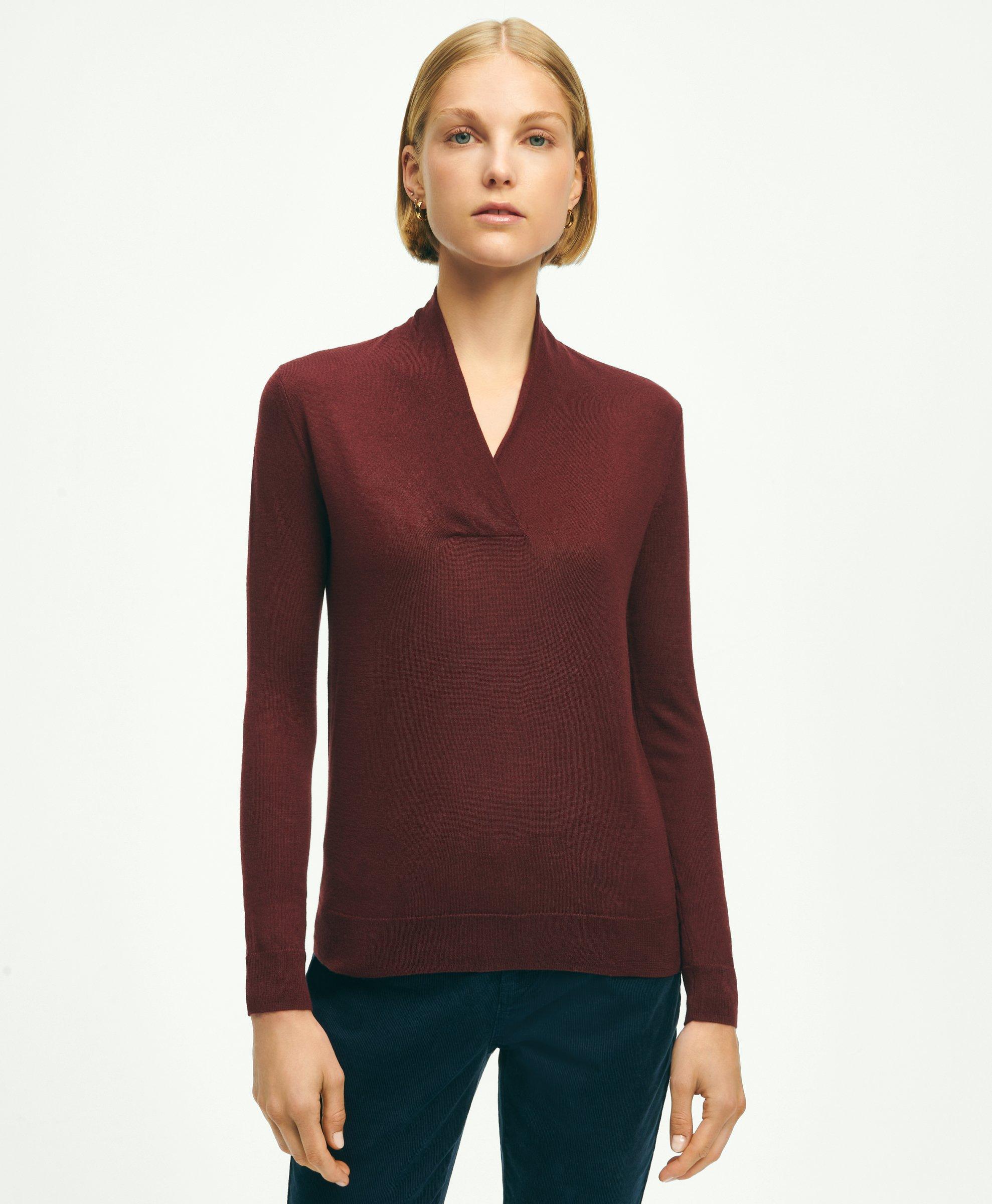 Brooks Brothers Women's Shawl-Collar Sweater