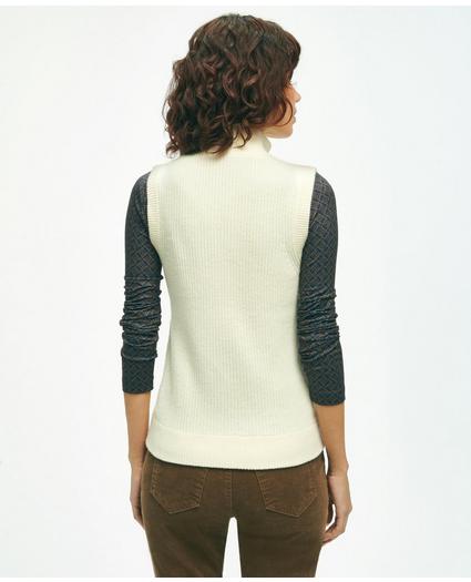 Merino Blend Quilted Sweater Vest