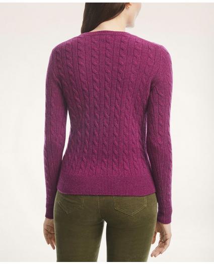 Cashmere Cable Crewneck Sweater