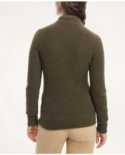 Merino Wool Zip Sweater Jacket