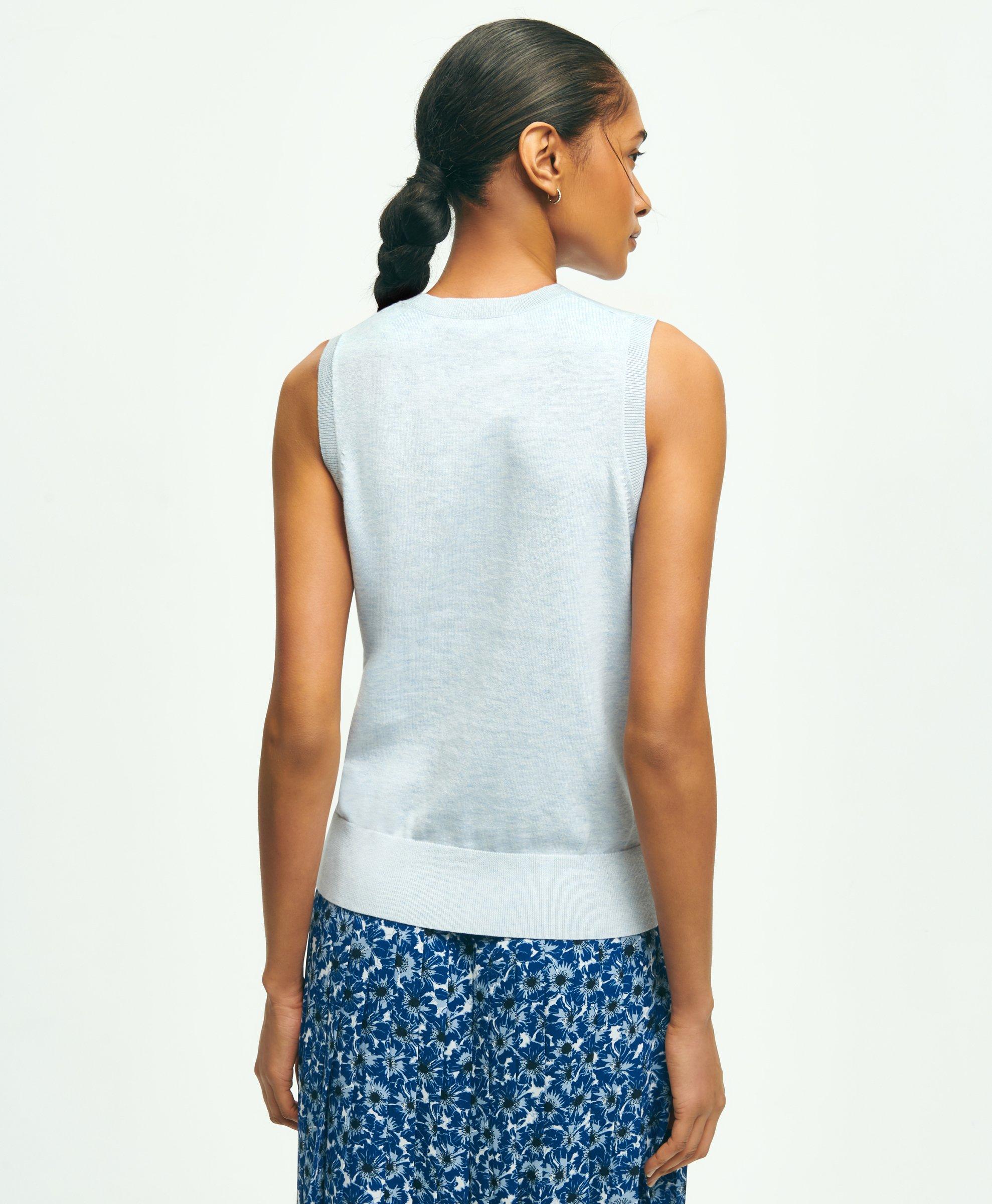 Supima Cotton Jersey Shell Sweater
