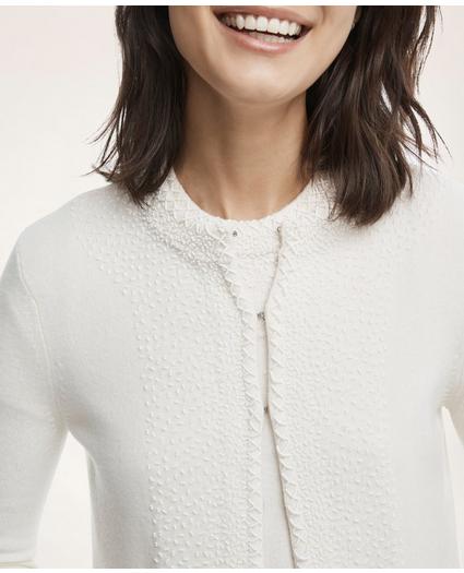 Merino Wool Cashmere Beaded Cardigan Sweater