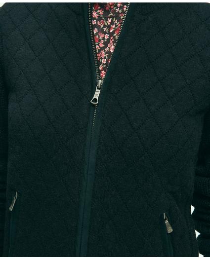 Merino Wool Quilted Sweater Jacket