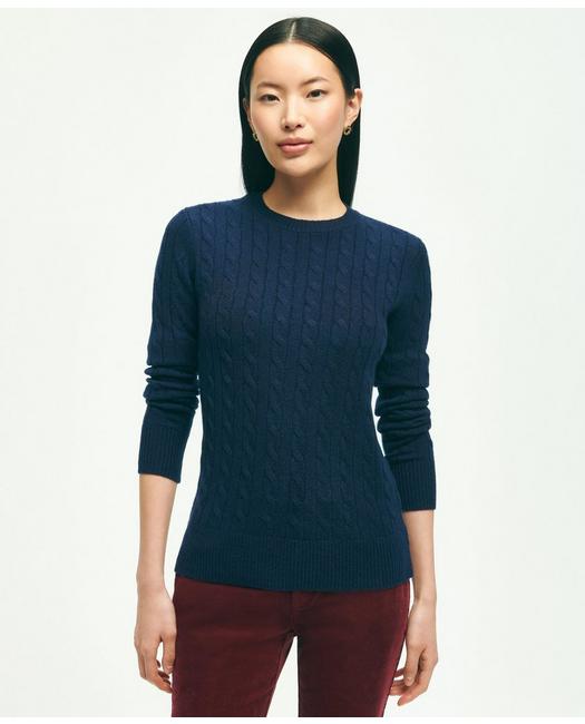 Brooks Brothers Cashmere Crewneck Sweater | Navy | Size Large