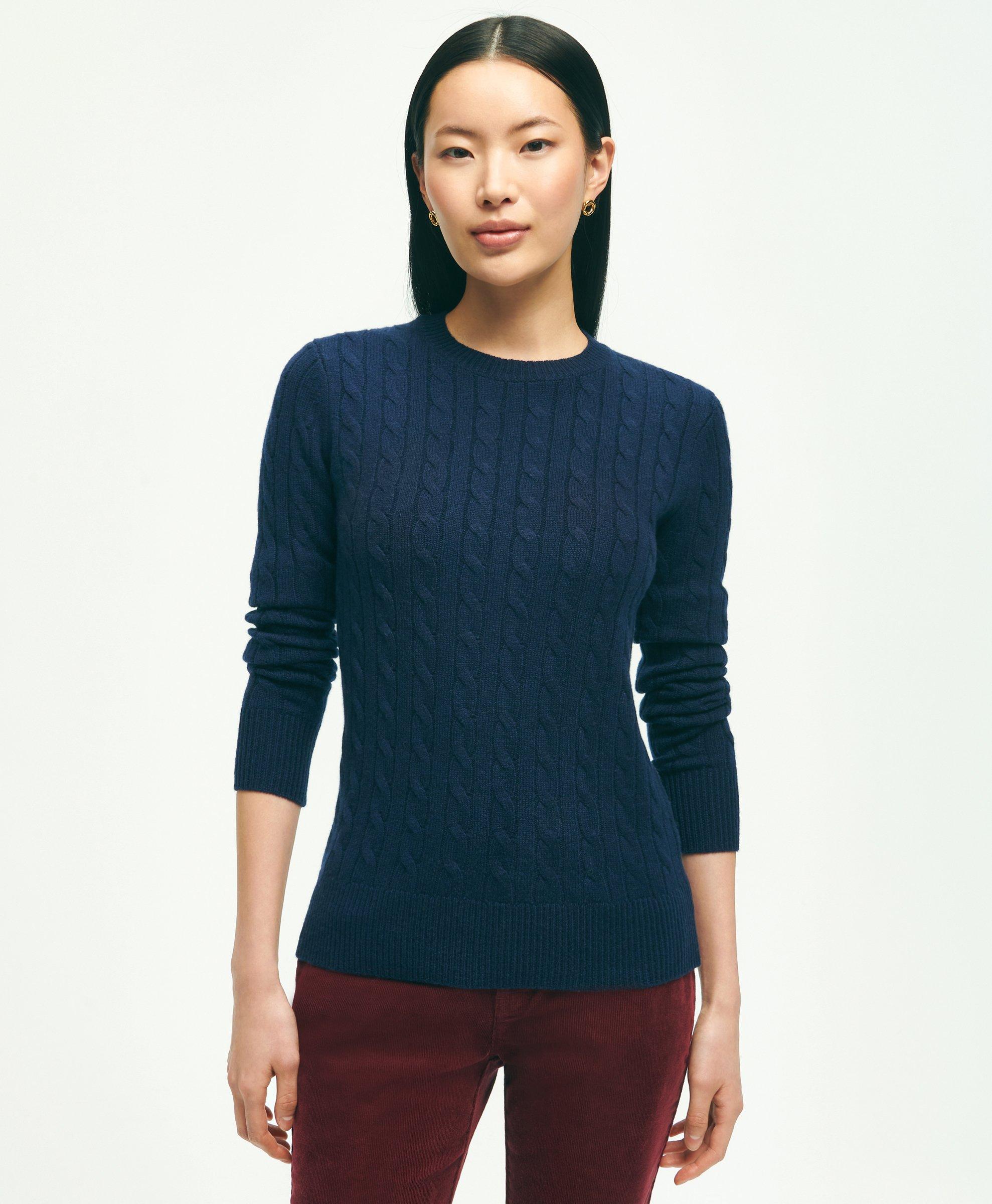 Brooks Brothers Cashmere Crewneck Sweater | Navy | Size Xs