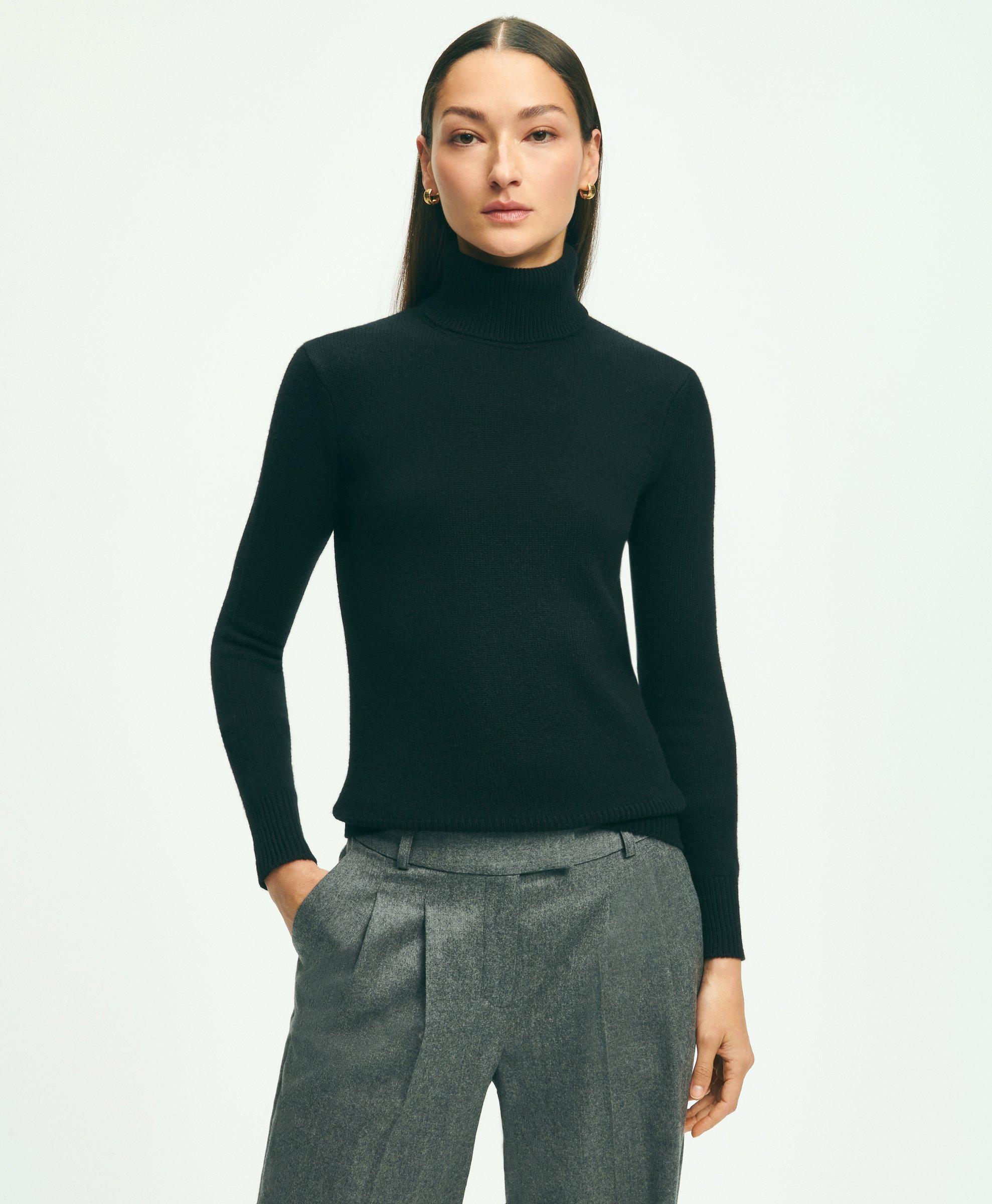 Brooks Brothers Cashmere Turtleneck Sweater | Black | Size Xs