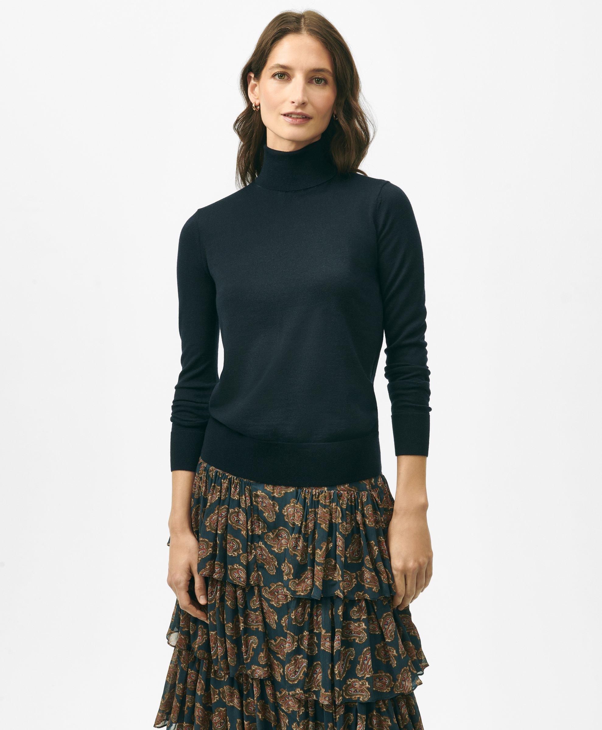 Womens Ribbed Turtleneck